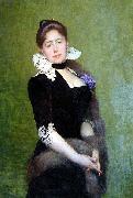 Lefebvre, Jules Joseph Portrait of a Lady oil painting on canvas